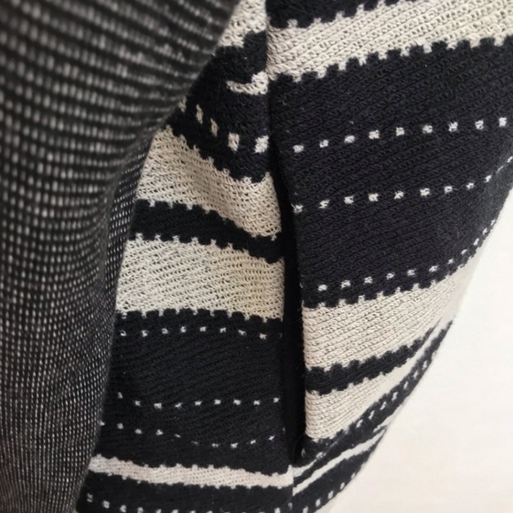 Anthro Blackletter Knit Side Zip Moto Jacket Sm - Picture 5 of 5